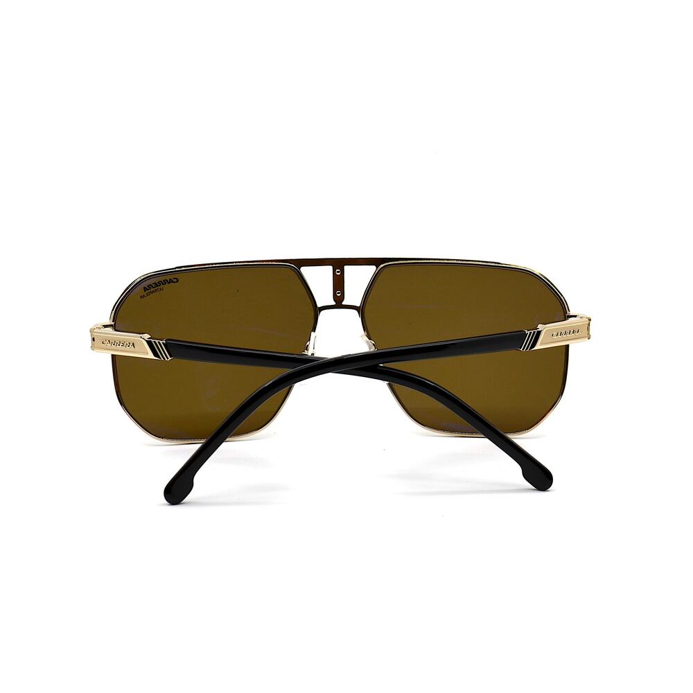 BRAND NEW CARRERA 1052/S BLACK/GOLD BROWN POLARIZED SUNGLASSES - Picture 5 of 10